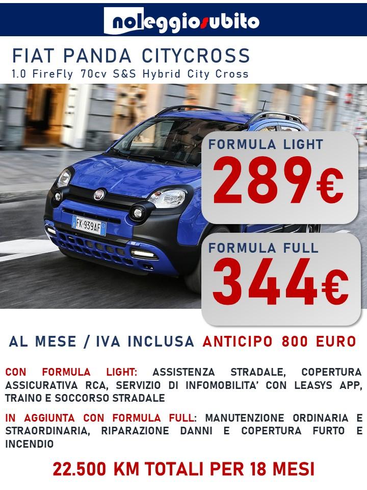 Fiat PANDA CITY CROSS neopatentati noleggio offerta