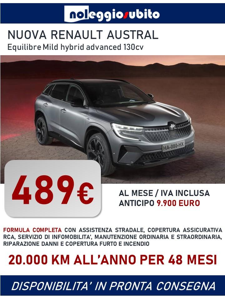 Renault Austral Mild hybrid : noleggio lungo termine