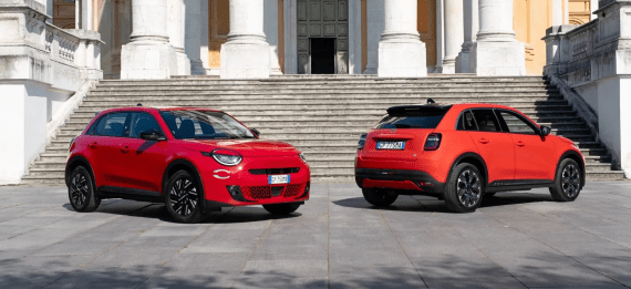 Nuova Fiat 600 hybrid automatica. Canone a partire da 389 euro IVA compresa. Noleggio Lungo Termine: tutti i servizi compresi. Pronta consegna