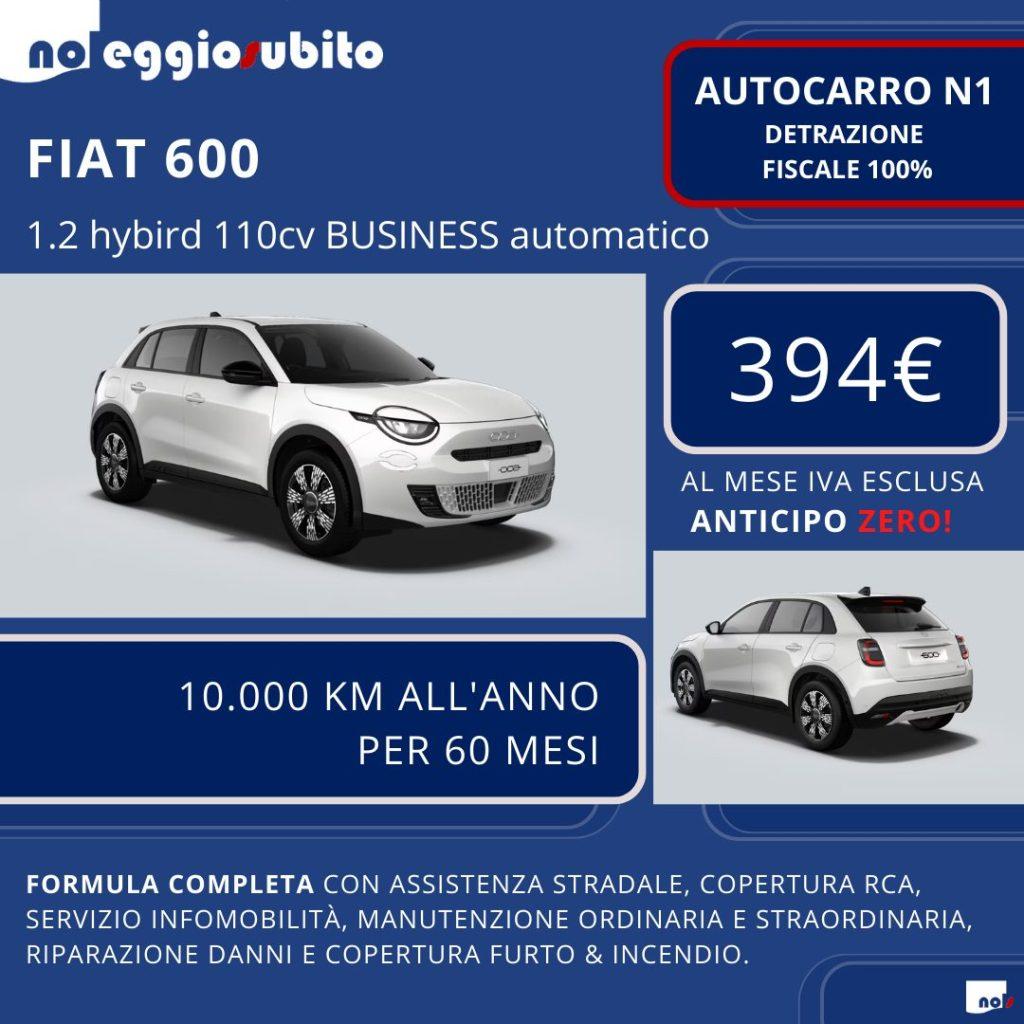 fiat 600 autocarro - 394 € canone mensile senza anticipo - SUPER PROMO