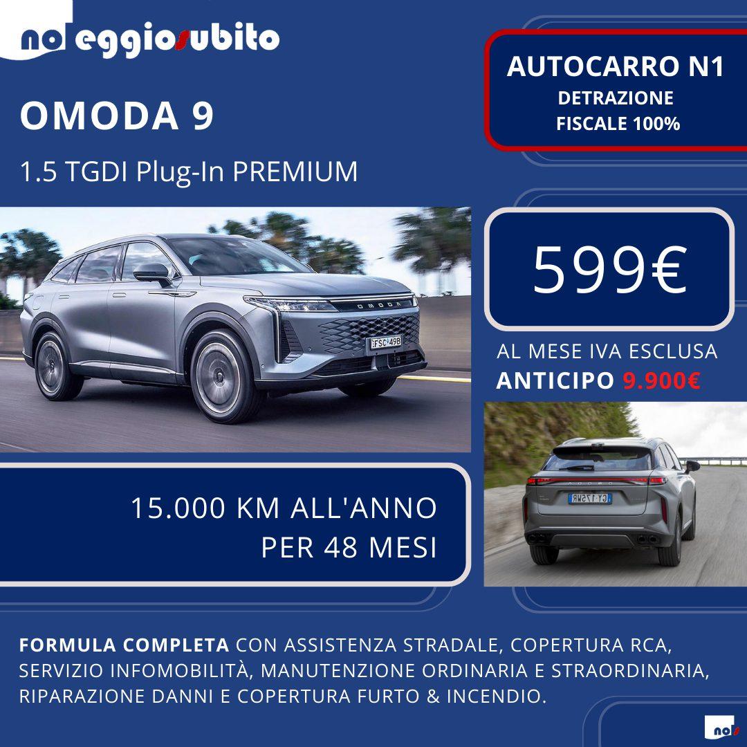 Omoda 9 PHEV automatica autocarro N1 canone a partire da 599 euro mese. Scarico fiscale 100% cento percento tutti i servizi compresi assicurazione manutenzione