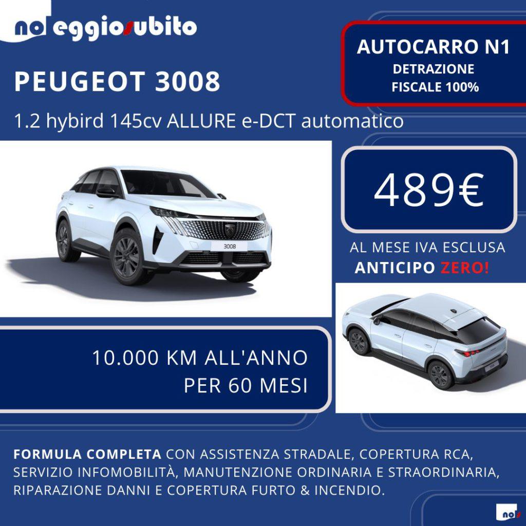 Peugeot 3008 autocarro - 489 € canone mensile senza anticipo - SUPER PROMO