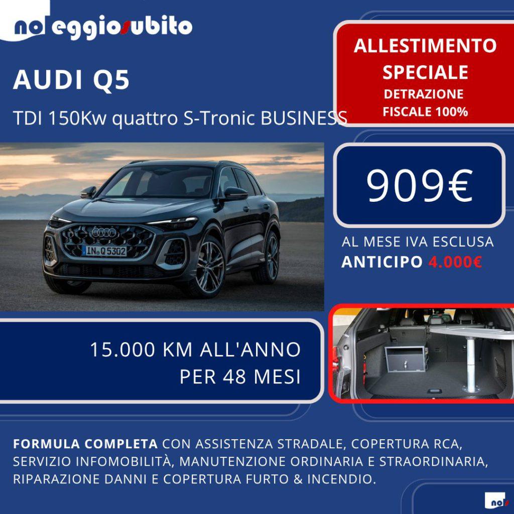 Audi Q5 150Kw Quattro - 909€ canone mensile - con ALLESTIMENTO SPECIALE scarico fiscale 100%
