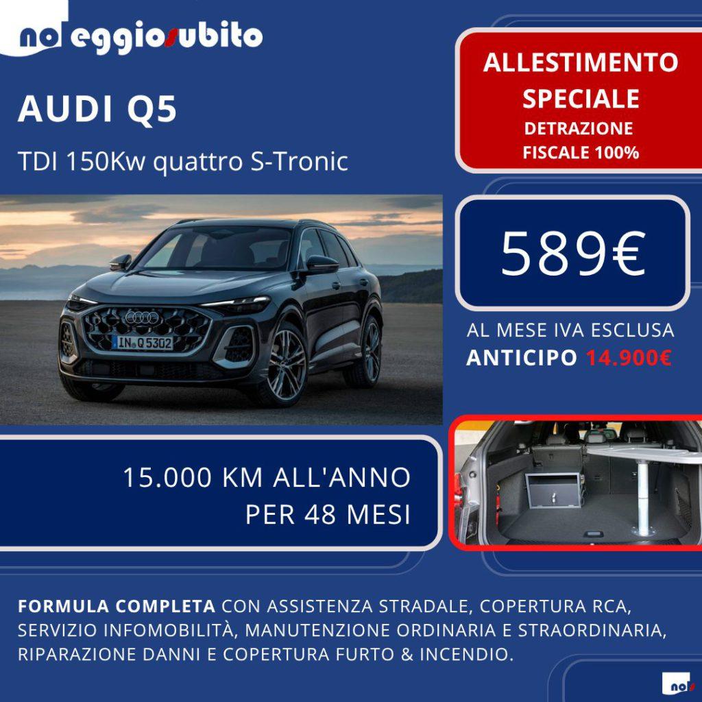 Audi Q5 150Kw Quattro - 589€ canone mensile - con ALLESTIMENTO SPECIALE scarico fiscale 100%