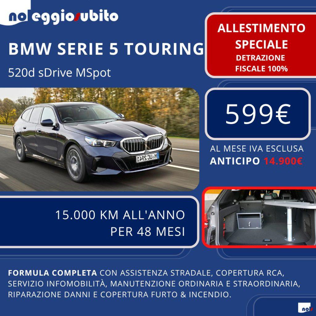 BMW serie 5 touring MSport - 599&euro; canone mensile - con ALLESTIMENTO SPECIALE 