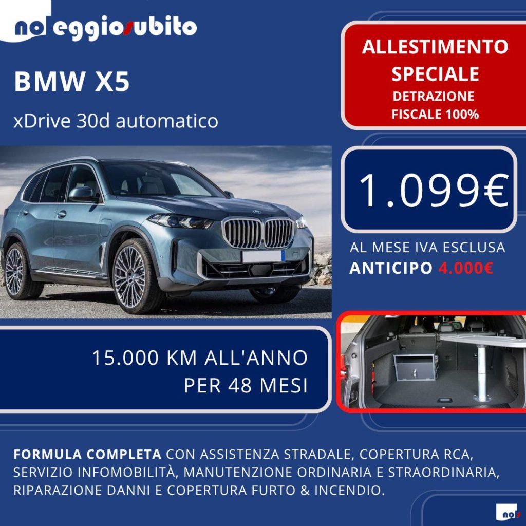 BMW X5 - 1.099€ canone mensile - con ALLESTIMENTO SPECIALE scarico fiscale 100%