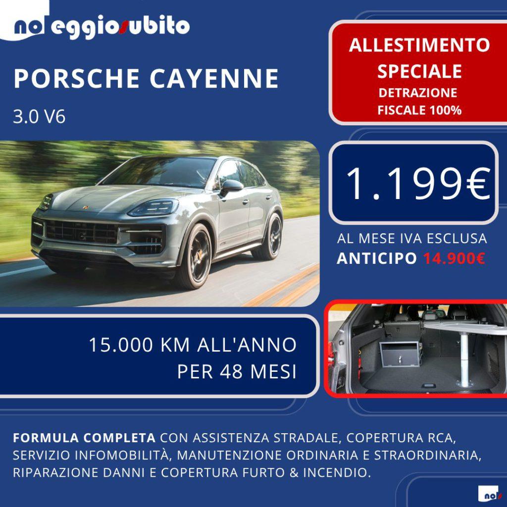 Porsche Cayenne V6 1199&euro; euro canone mensile con ALLESTIMENTO SPECIALE scarico fiscale 100% AUTOCARRO